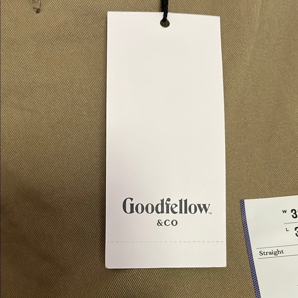GoodFellow & Co. Men's tan straight leg Hennepin Chino Pants size 36x30 NWT - Picture 3 of 13